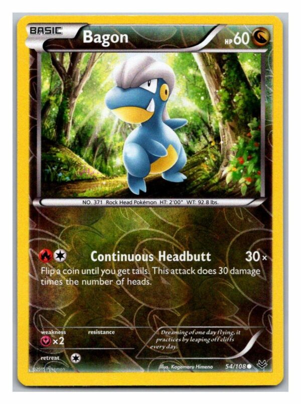 Bagon 54/108 Roaring Skies (Reverse Holo) (Exc Condition)