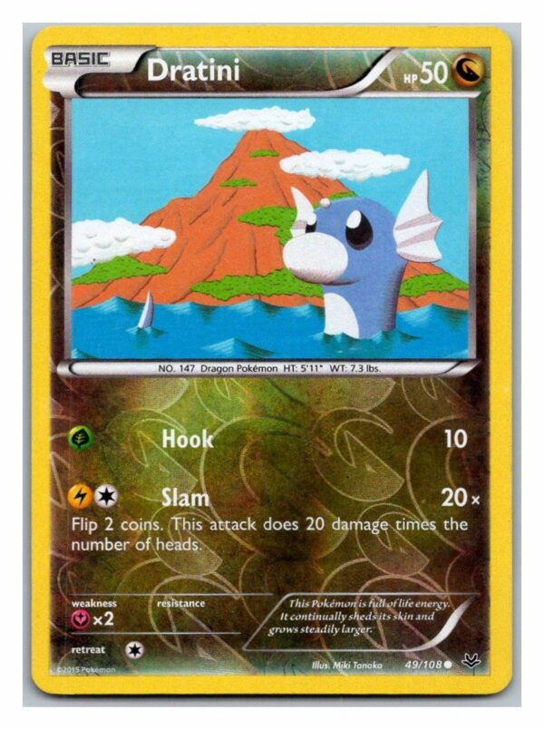 Dratini 49/108 Roaring Skies (Reverse Holo) (Exc Condition)