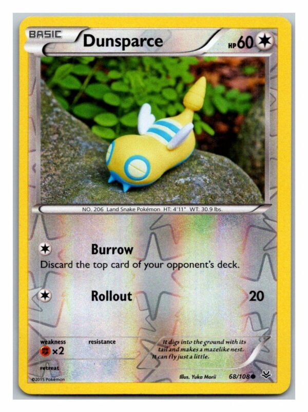 Dunsparce 68/108 Roaring Skies (Reverse Holo) (Exc Condition)