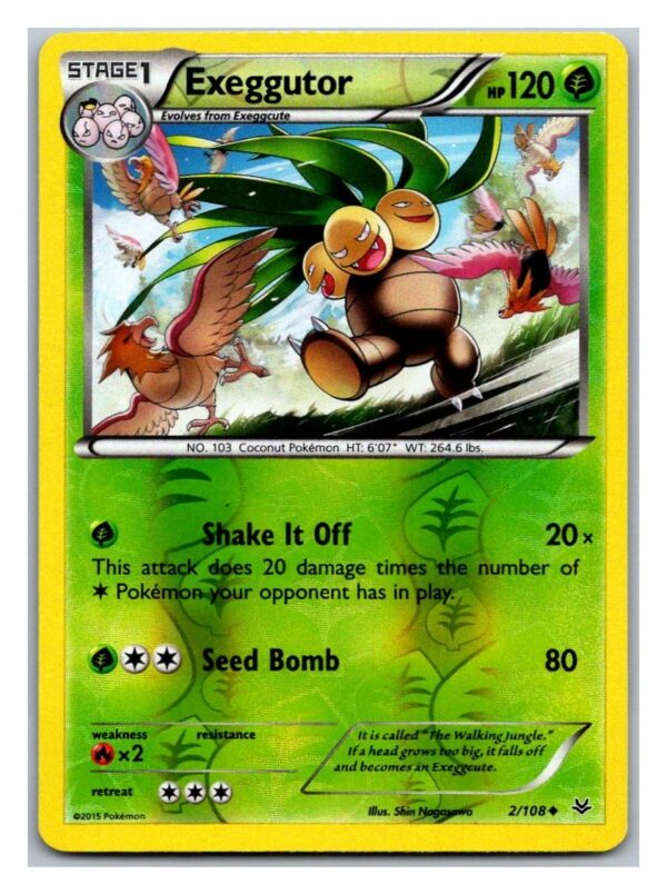 Exeggutor 2/108 Roaring Skies (Reverse Holo) (Exc Condition)