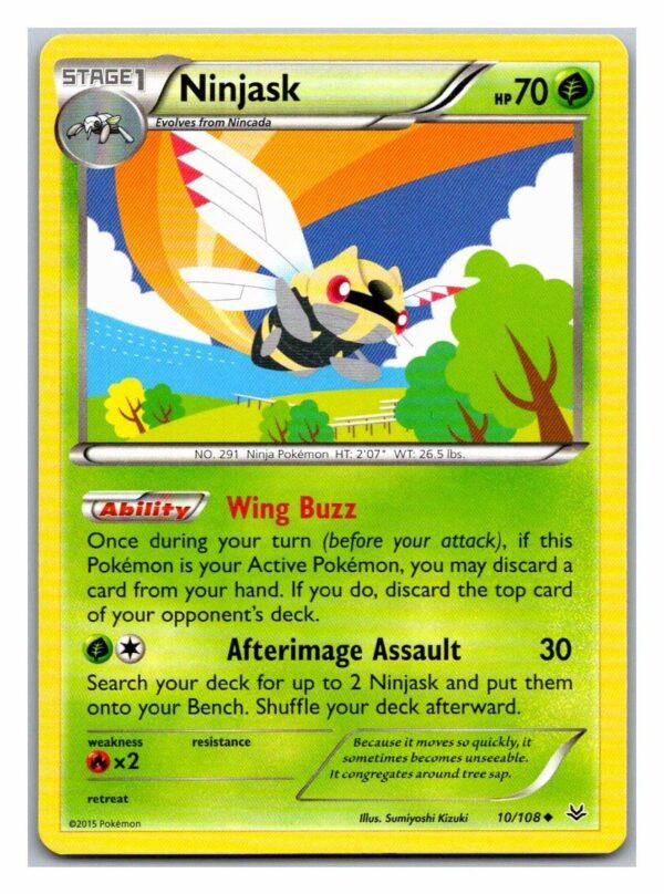 Ninjask 10/108 Roaring Skies (Uncommon) (Exc Condition)