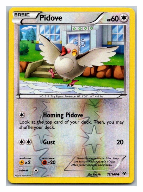 Pidove 78/108 Roaring Skies (Reverse Holo) (Exc Condition)