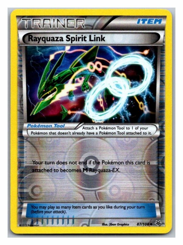 Rayquaza Spirit Link 87/108 Roaring Skies (Reverse Holo) (Exc Condition)