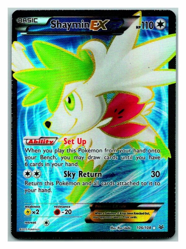 Shaymin EX 106/108 Roaring Skies (Ultra Rare) (Exc Condition)