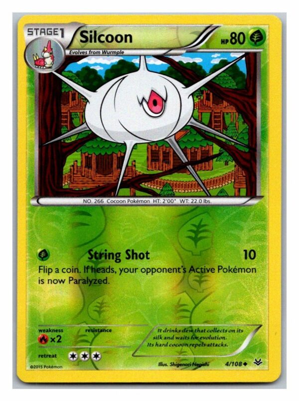 Silcoon 4/108 Roaring Skies (Reverse Holo) (Exc Condition)