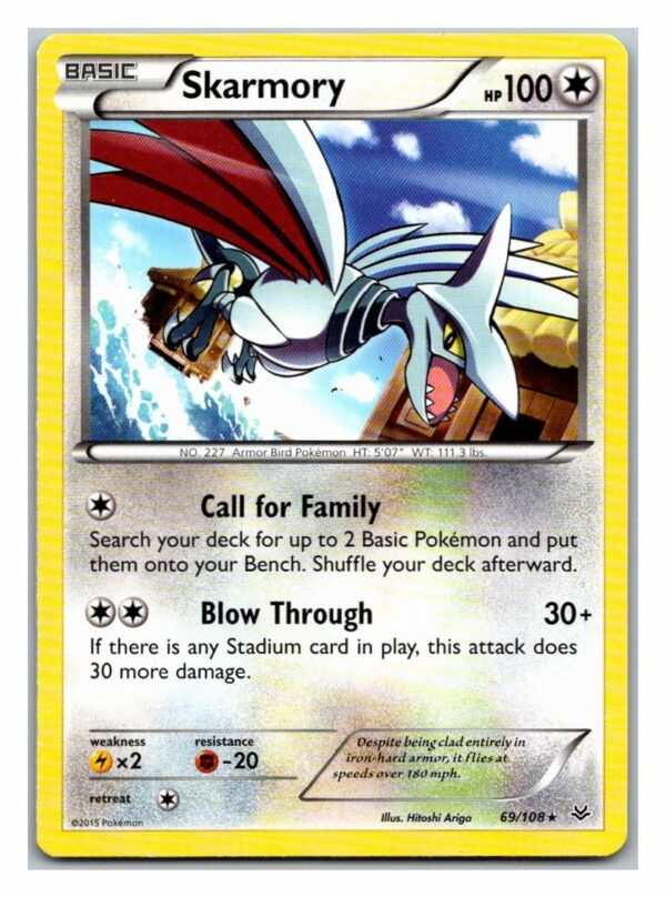 Skarmory 69/108 Roaring Skies (Rare) (Exc Condition)