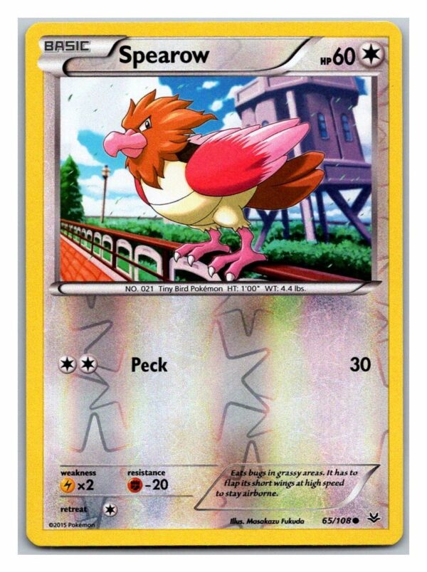 Spearow 65/108 Roaring Skies (Reverse Holo) (Exc Condition)
