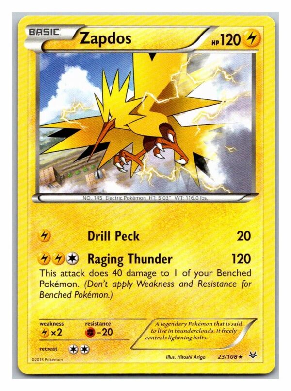 Zapdos 23/108 Roaring Skies (Rare) (Exc Condition)