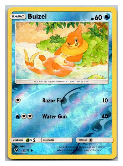 Buizel 22/73 Shining Legends (Reverse Holo) (Exc Condition)