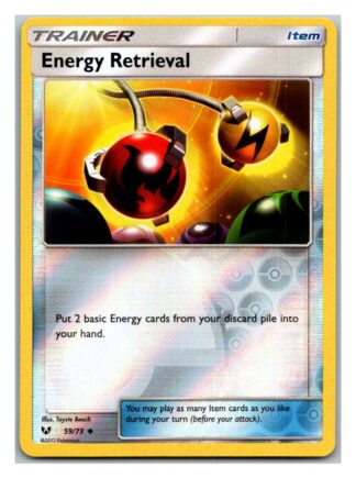 Energy Retrieval 59/73 Shining Legends (Reverse Holo) (Exc Condition)