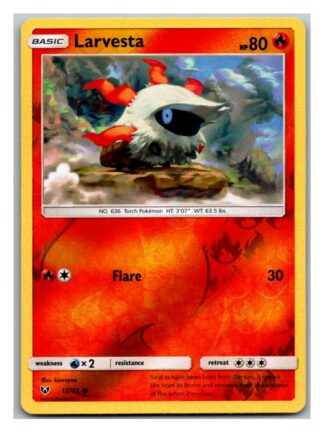 Larvesta 12/73 Shining Legends (Reverse Holo) (Exc Condition)