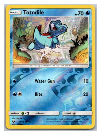Totodile 18/73 Shining Legends (Reverse Holo) (Exc Condition)