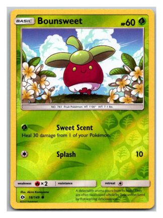 Bounsweet 18/149 Sun & Moon (Reverse Holo) (Exc Condition)