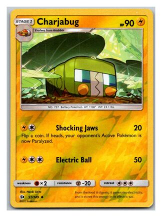 Charjabug 51/149 Sun & Moon (Reverse Holo) (Exc Condition)