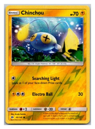 Chinchou 49/149 Sun & Moon (Reverse Holo) (Exc Condition)