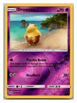 Drowzee 59/149 Sun & Moon (Reverse Holo) (Exc Condition)