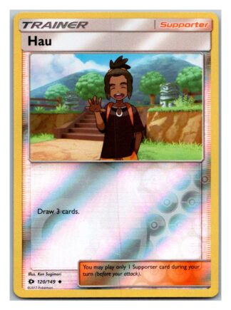 Hau 120/149 Sun & Moon (Reverse Holo) (Exc Condition)