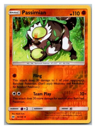 Passimian 73/149 Sun & Moon (Reverse Holo) (Exc Condition)