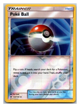 Poke Ball 125/149 Sun & Moon (Reverse Holo) (Exc Condition)