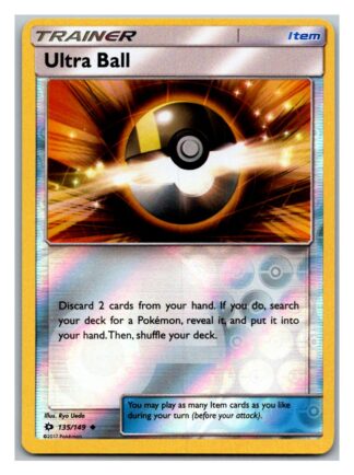 Ultra Ball 135/149 Sun & Moon (Reverse Holo) (Exc Condition)