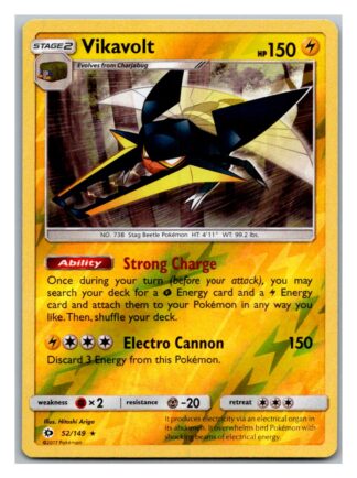 Vikavolt 52/149 Sun & Moon (Reverse Holo) (Exc Condition)