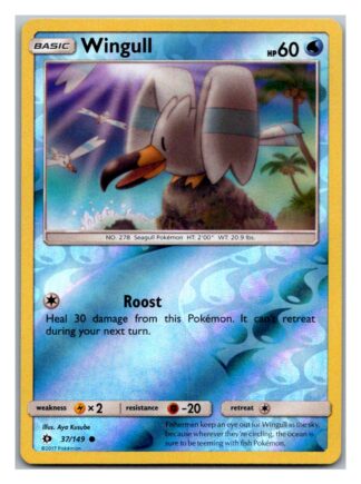 Wingull 37/149 Sun & Moon (Reverse Holo) (Exc Condition)