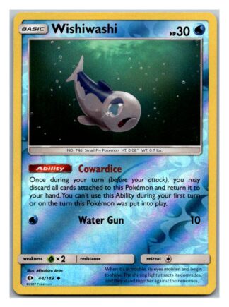 Wishiwashi 44/149 Sun & Moon (Reverse Holo) (Exc Condition)