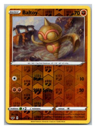 Baltoy 101/202 Sword and Shield (Reverse Holo) (Exc Condition)