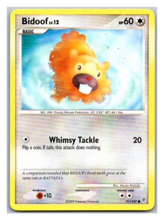 Bidoof 91/147 Supreme Victors (Common) (Exc Condition)
