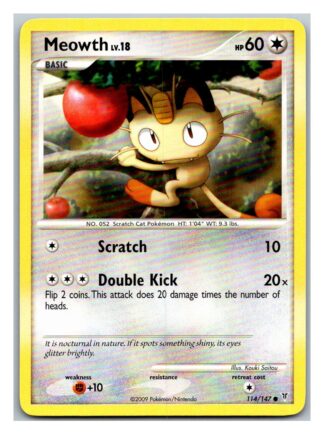 Meowth 114/147 Supreme Victors (Common) (LP Condition)