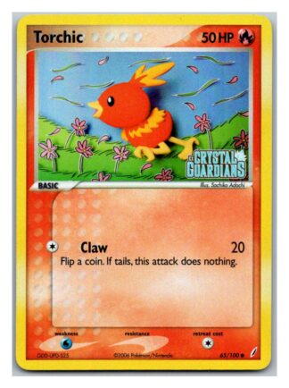 Torchic 65/100 Crystal Guardians (Reverse Holo) (Exc Condition)