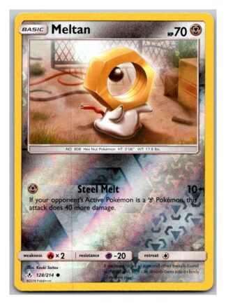 Meltan 128/214 Unbroken Bonds (Reverse Holo) (Exc Condition)