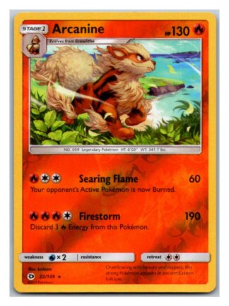 Arcanine 22/149 Sun & Moon (Reverse Holo) (Exc Condition)