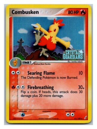 Combusken 31/100 Crystal Guardians (Reverse Holo) (Exc Condition)