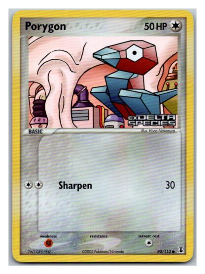 Porygon 80/113 Delta Species (Reverse Holo) (Exc Condition)