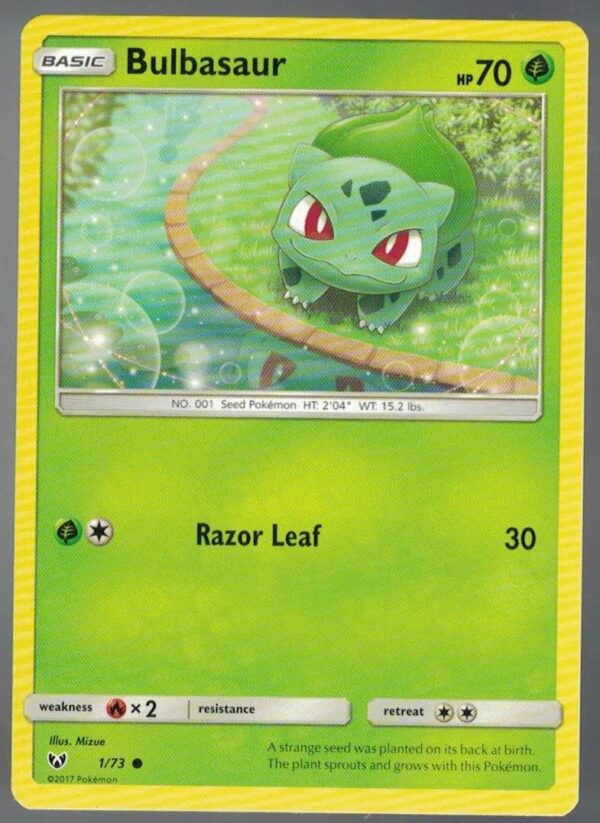 Bulbasaur 1/73 Shining Legends (Common) (Exc Condition)
