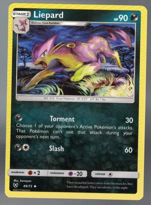 Liepard 49/73 Shining Legends (Uncommon) (Exc Condition)