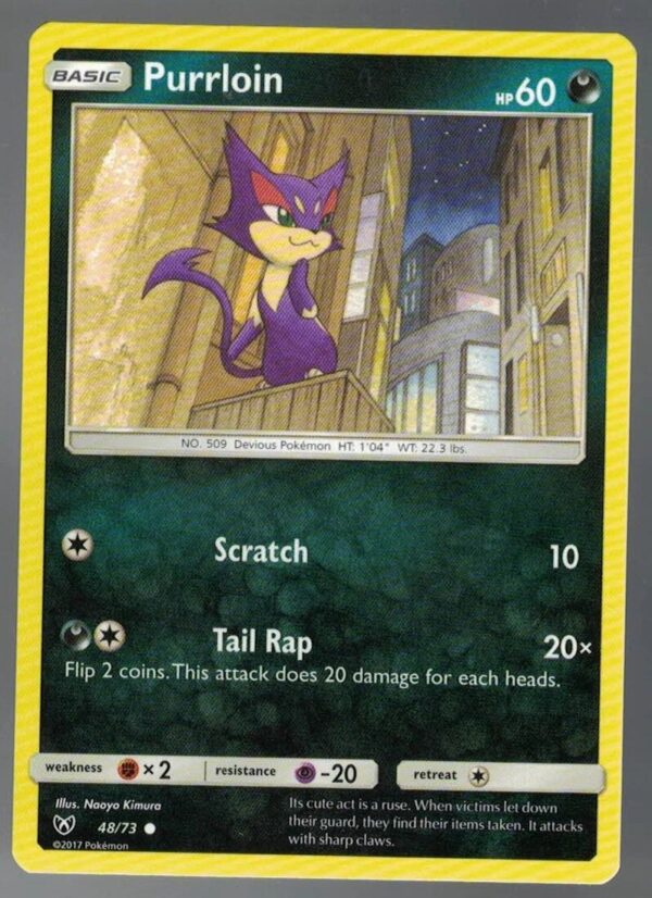 Purrloin 48/73 Shining Legends (Common) (Exc Condition)