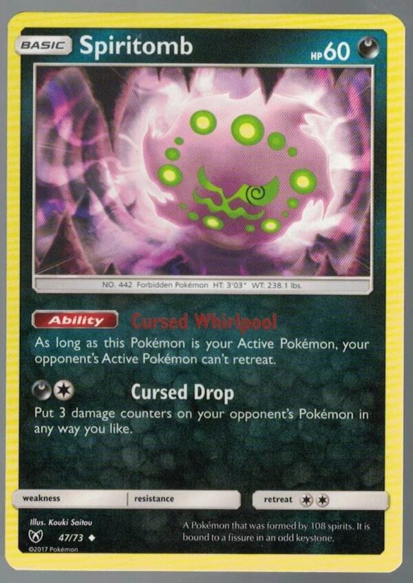 Spiritomb 47/73 Shining Legends (Uncommon) (Exc Condition)