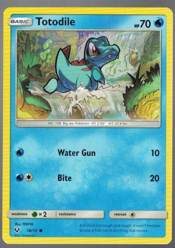 Totodile 18/73 Shining Legends (Common) (Exc Condition)