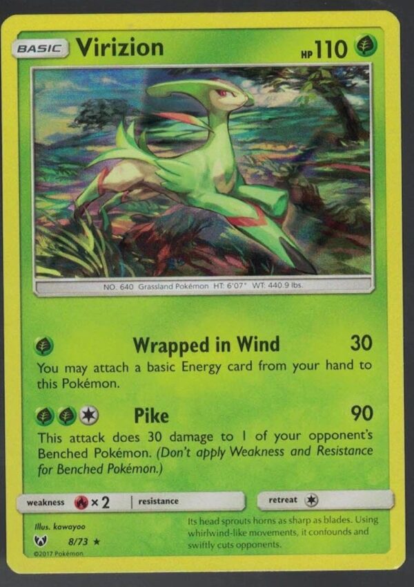 Virizion 8/73 Shining Legends (Holo) (Exc Condition)