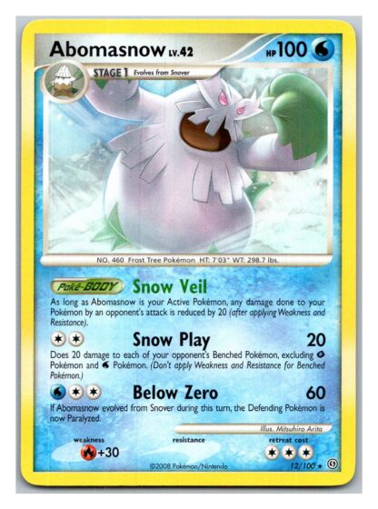 Abomasnow 12/100 Stormfront (Rare) (P Condition)