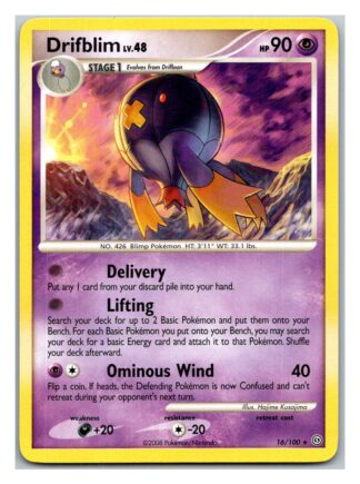 Drifblim 16/100 Stormfront (Rare) (Exc Condition)