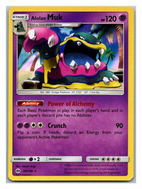Alolan Muk 58/149 Sun & Moon (Holo) (Exc Condition)