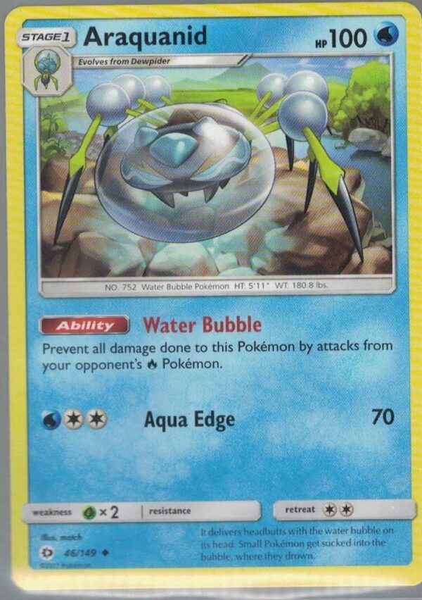 Araquanid 46/149 Sun & Moon (Uncommon) (Exc Condition)