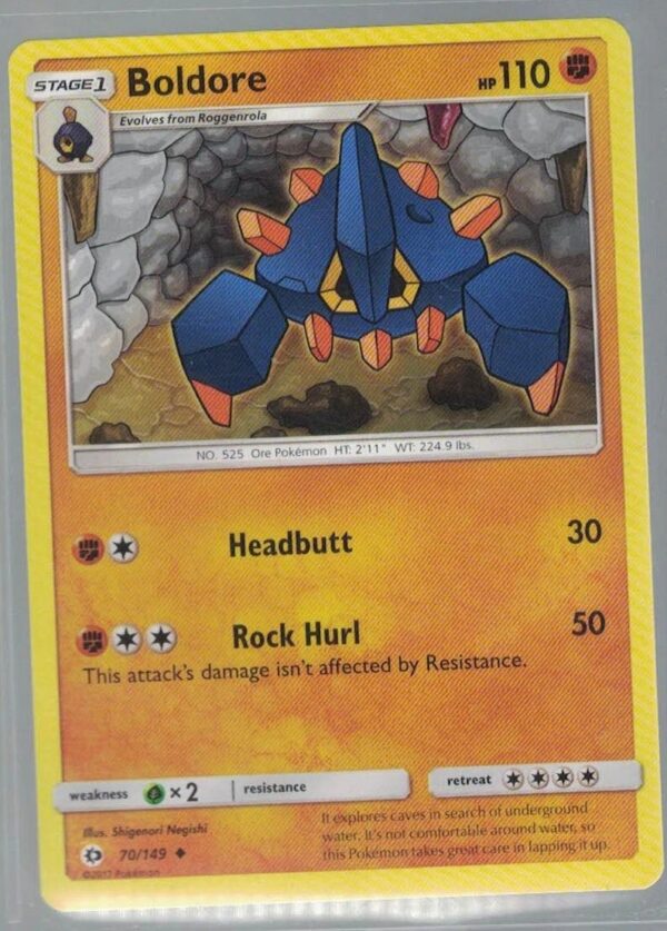 Boldore 70/149 Sun & Moon (Uncommon) (Exc Condition)