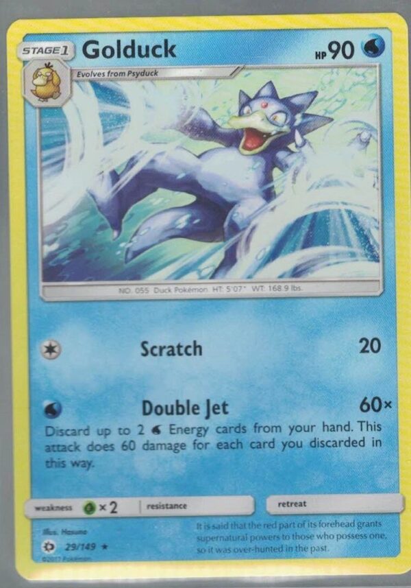 Golduck 29/149 Sun & Moon (Rare) (Exc Condition)