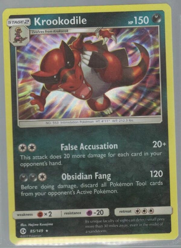 Krookodile 85/149 Sun & Moon (Holo) (Exc Condition)