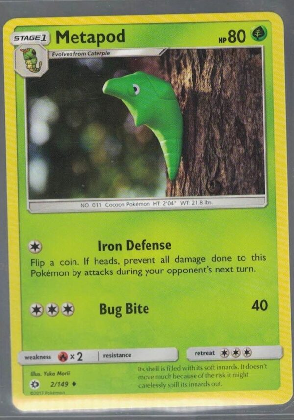 Metapod 2/149 Sun & Moon (Uncommon) (Exc Condition)