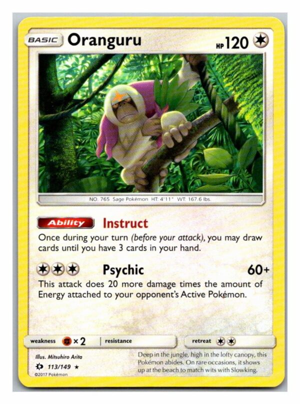 Oranguru 113/149 Sun & Moon (Theme Deck Rare) (Exc Condition)